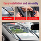 Metal wiper arm booster spring being installed on windshield wiper arm, black frame
