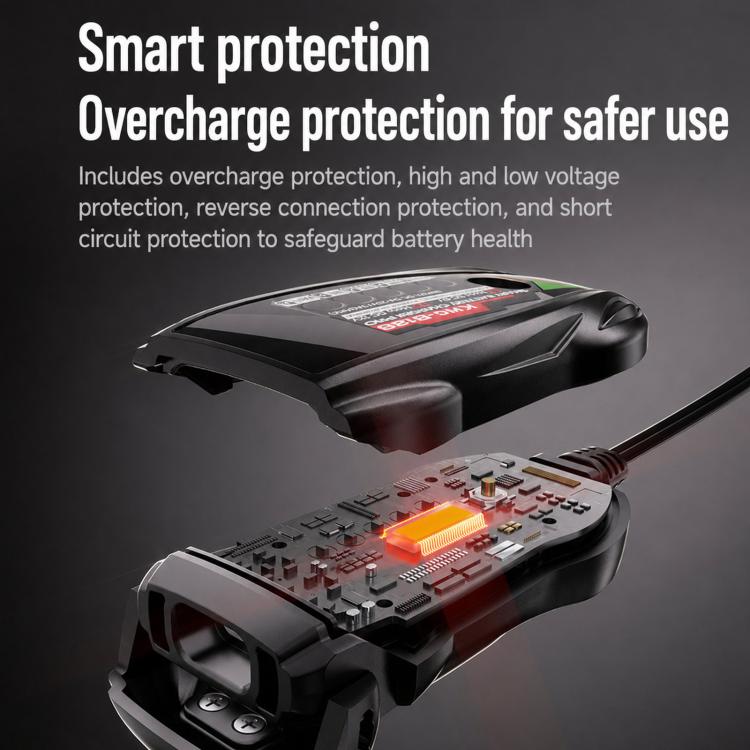 6V/12V Motorcycle Battery Charger With Digital Display Screen, Kewig B12S
