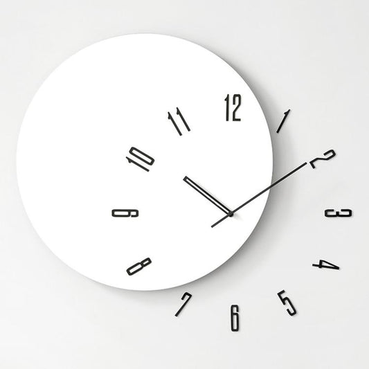 wozoom Living Room Modern Minimalist Wood Silent Decorative Clock