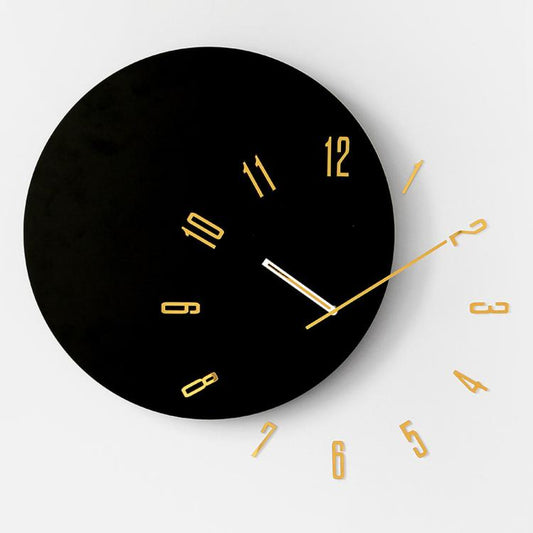 wozoom Living Room Modern Minimalist Wood Silent Decorative Clock