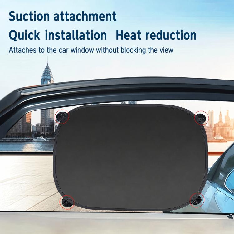 Titanium Silver Car Sunshade For Summer Suction-Cup Window Sunshade, Titanium Silver Car Sunshade