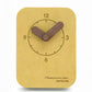 wozoom Silent Desk Clock Small Wooden Table Wall Clock