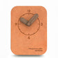 wozoom Silent Desk Clock Small Wooden Table Wall Clock