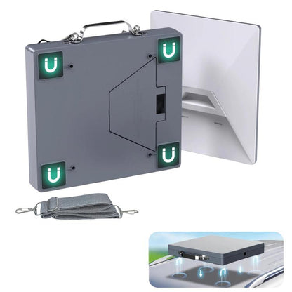 For Starlink Mini Car Mount Protection Box, Magnetic, Magnetic+Suction Cup