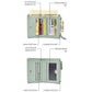 Mint wallet open view with card slots, change pocket, and transparent bit