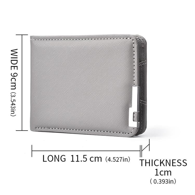 K3323 Men Short Multi-Card Slot Wallet Portable Slim & Minimalist Card Holder