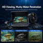 Waterproof fish finder monitor with underwater probe and viewing screen