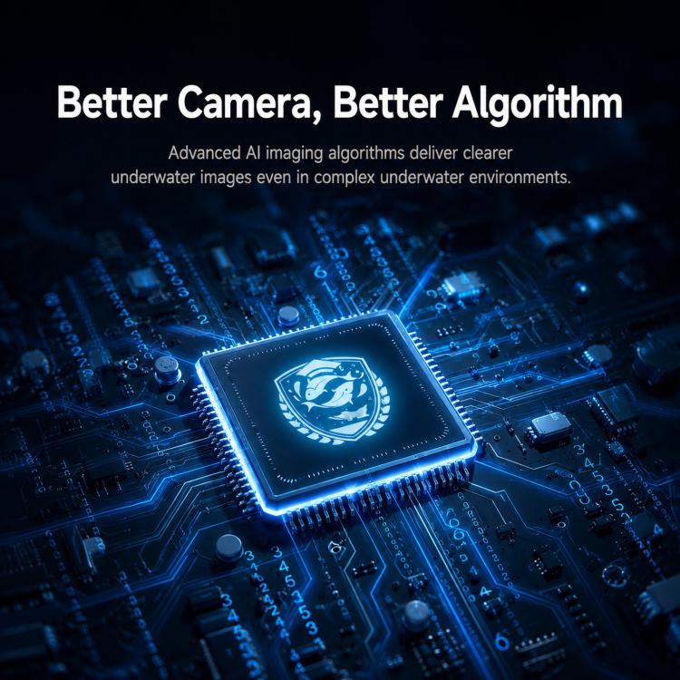 Underwater imaging processor chip for clearer visuals on the fish finder screen