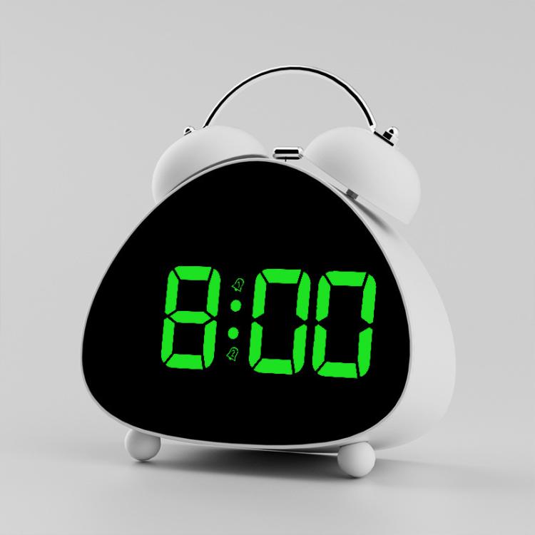 Retro Twin Bell Digital Alarm Clock Super Loud Mechanical Bell-Ringing LED Desk Clock With Backlight
