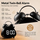 Retro Twin Bell Digital Alarm Clock Super Loud Mechanical Bell-Ringing LED Desk Clock With Backlight