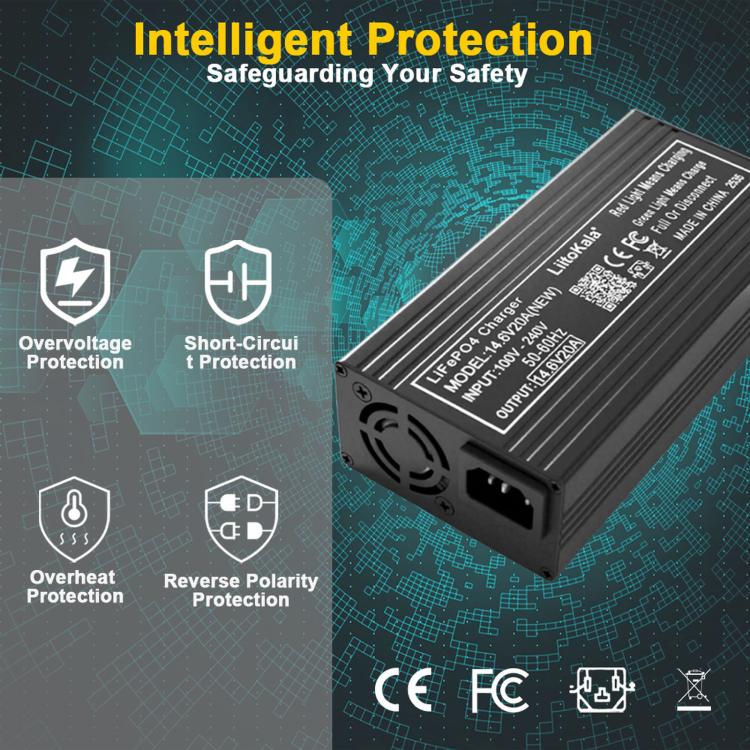 LiitoKala 4S 14.6V 20A LiFePO4 Charger