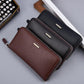 DEABOLAR Portable Long Men Wallet Casual Zipper Billfold & Hand Pouch