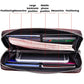 DEABOLAR Portable Long Men Wallet Casual Zipper Billfold & Hand Pouch