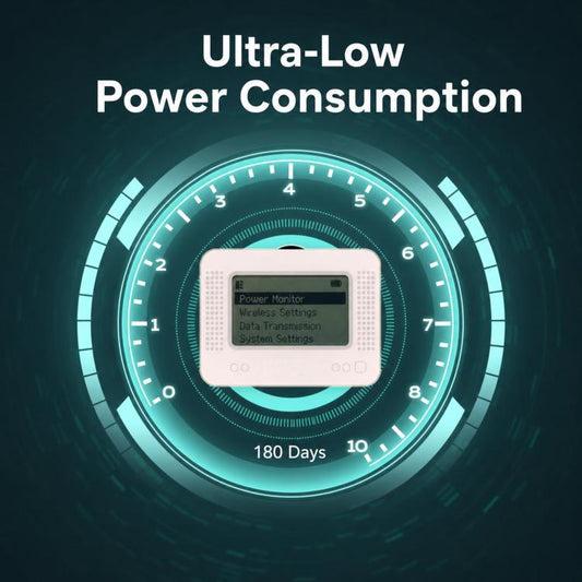 Smart emulator device with LCD and power monitor graphic showing 180 days