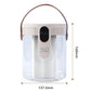 1.5L household humidifier with 3 nozzles, clear tank, and top handle