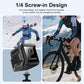 Black security camera with 1/4 screw-in base for mounting