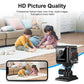 Black WiFi night-vision security camera with adjustable mounting bracket