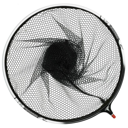 LINNHUE Titanium Alloy Fishing Landing Net Head Rubber Coated Snagless Mesh Dip Net Replacement, 30cm Fine Mesh, 35cm Fine Mesh, 35cm Light Fine Mesh, 40cm Coarse Mesh, 45cm Coarse Mesh