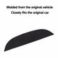 Dashboard sun shade mat, curved black mat molded to vehicle shape