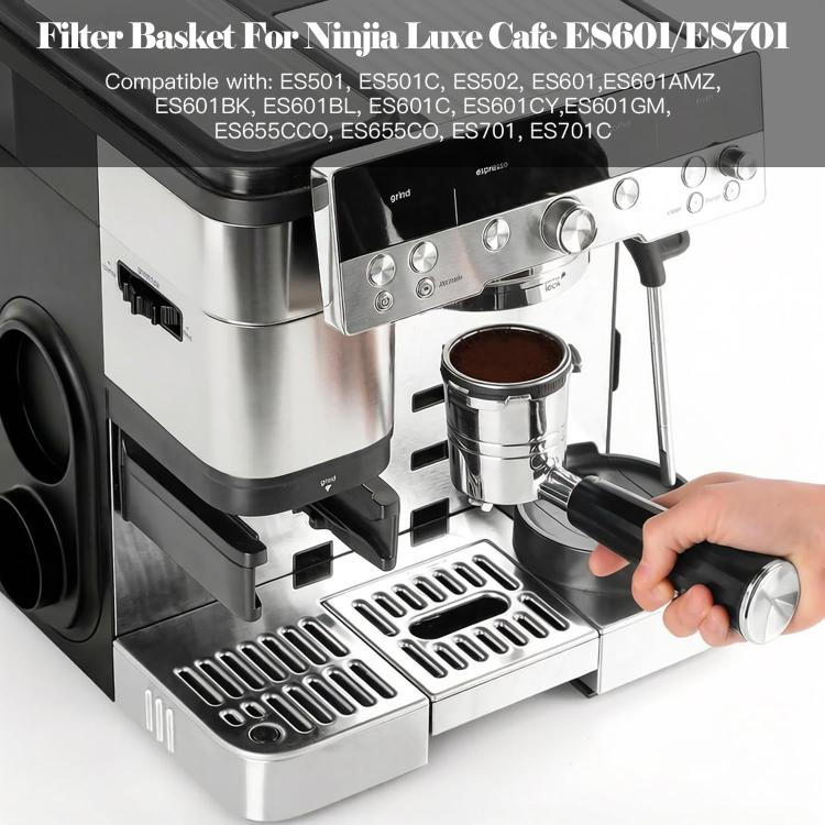 Replacement Filter Basket For Ninja Luxe Cafe ES601 ES655 ES701 Espresso Basket, Double Cup, Single Cup