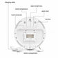 8.3-inch Large LED Digital Alarm Clock Adjustable Brightness with Temperature / Date / Week & Dual Alarms