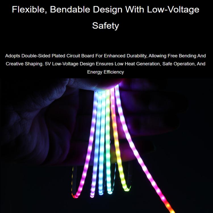 160LEDs/M 5V RGB Colorful COB LED Strip WS2812B Control Chips Cuttable And Programmable, Waveshare 1m, Waveshare 5m