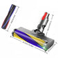 LED vacuum cleaner head with roller shown with size arrows