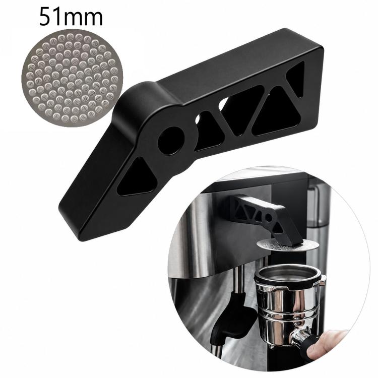 51mm magnetic espresso puck screen holder with perforated puck screen disc