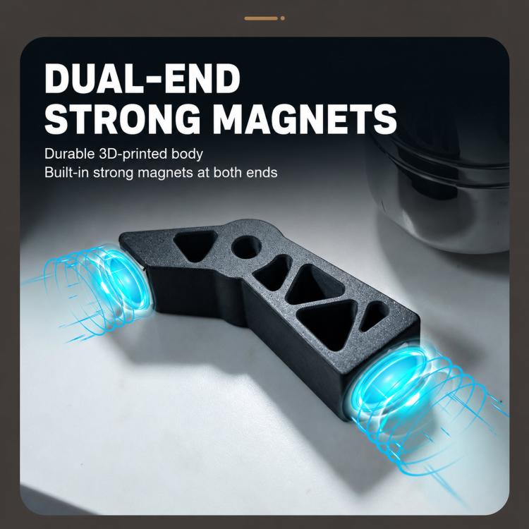 Magnetic espresso puck screen holder with magnets at both ends and disc