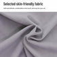 Light gray fabric for cat grooming apron, smooth woven texture close-up