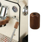 Walnut wood steam wand sleeve and steam lever handle for espresso machine