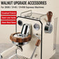 Walnut wood espresso machine upgrade accessories: lever handle, protector ring, sleeve