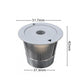 Stainless steel mesh reusable K-cup coffee filter pod with center hole