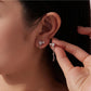 S925 Silver Needle Meteor Stacked Earrings, YIE340, YIE341