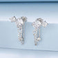 S925 Silver Needle Meteor Stacked Earrings, YIE340, YIE341