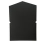 Black foam dryer filter with two side notches, rectangular shape