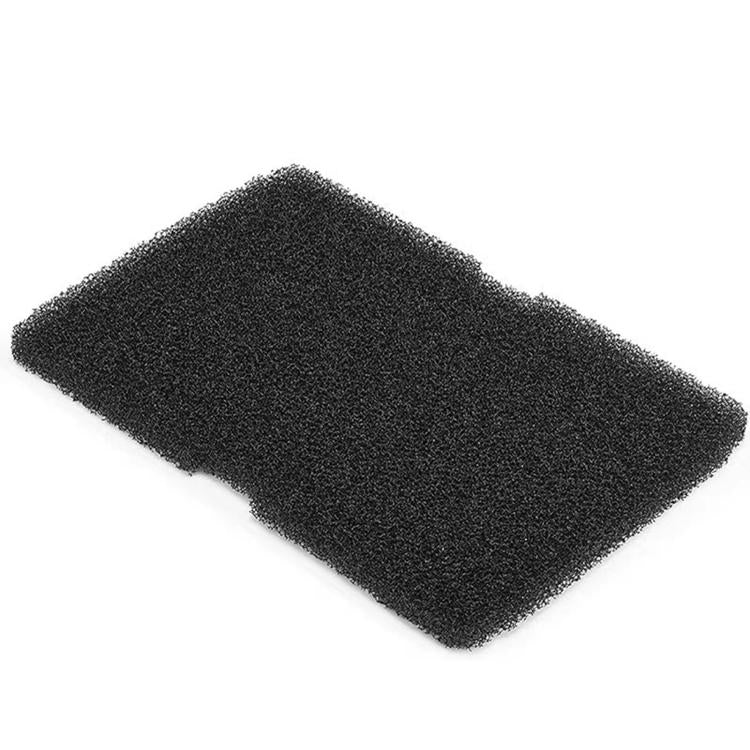 Black rectangular foam filter pad