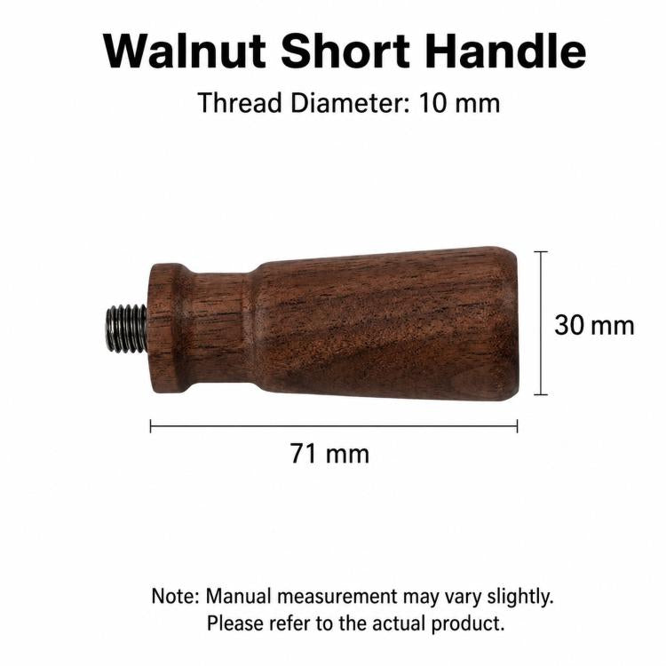Walnut Wooden Handle Replacement Compatible with M10 Espresso Portafilters