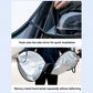 Front windshield sunshade with hook install and foldable silver reflective cover