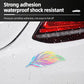 Dreamy Feather Reflective Car Stickers Bumper Scratch Cover Night Warning Decals, A, B