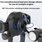 Car phone holder with omnidirectional ball joint and multi-angle rotation ring