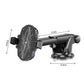 Car phone cooler mount with suction cup base, telescopic arm, and black phone holder