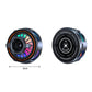 Magnetic phone cooling fan, top and front views with 6 cm diameter measurement