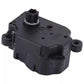 Black heater control motor actuator with top gear tab and side mounting rings
