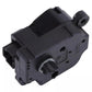 Black heater control motor actuator showing latch and front wiring connector