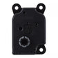 Black heater control motor actuator rear view with circular gear opening