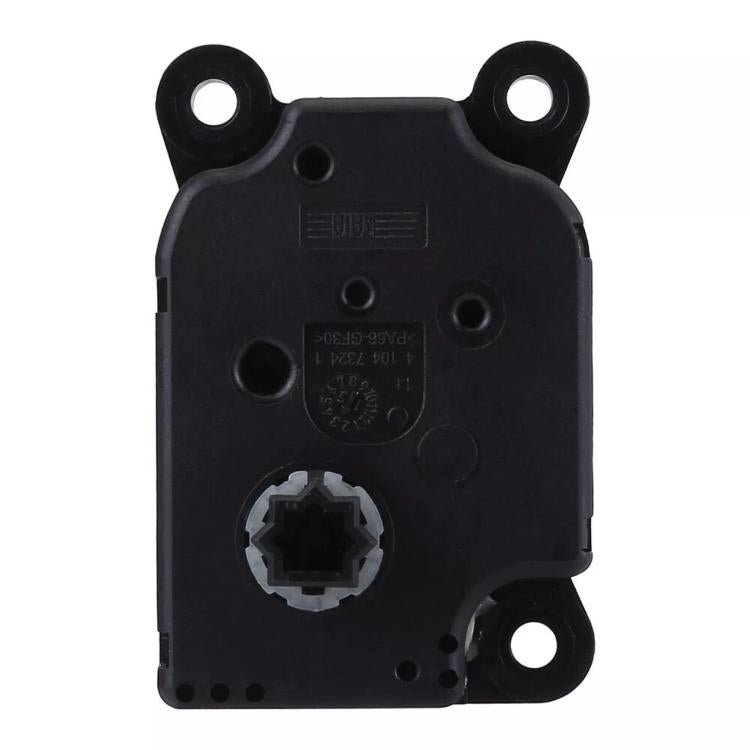 Black heater control motor actuator rear view with circular gear opening