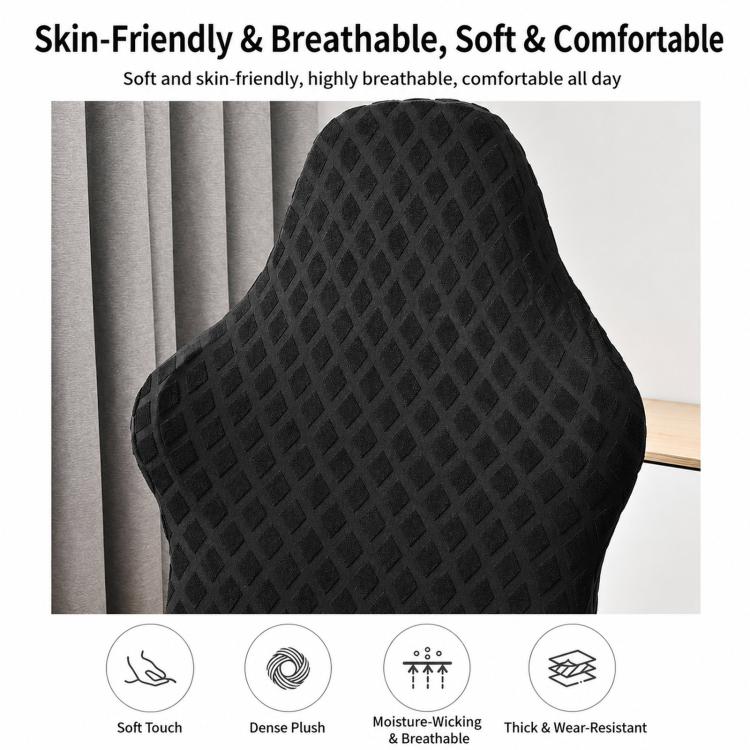 Stretch Gaming Chair Cover Diamond Computer Office Chair Slipcover