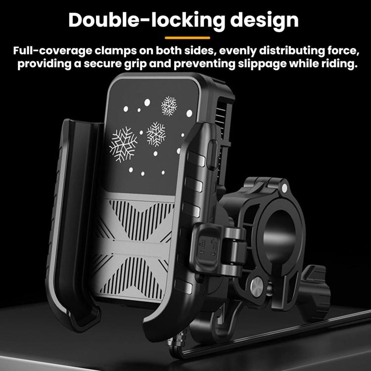 Motorcycle Semiconductor Cooling Mobile Phone Live Streaming Heat Sink Bracket, Handlebars