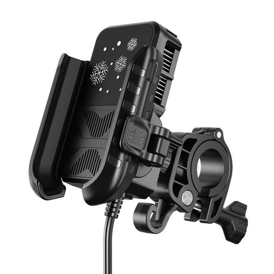 Motorcycle Semiconductor Cooling Mobile Phone Live Streaming Heat Sink Bracket, Handlebars